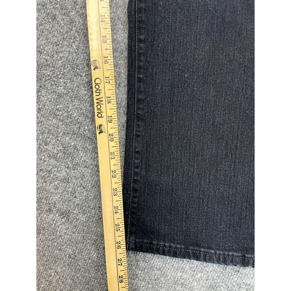 NYDJ Jeans Women's Size 16 (35x26.5) Black Barbara Bootcut Made in USA - Picture 10 of 11